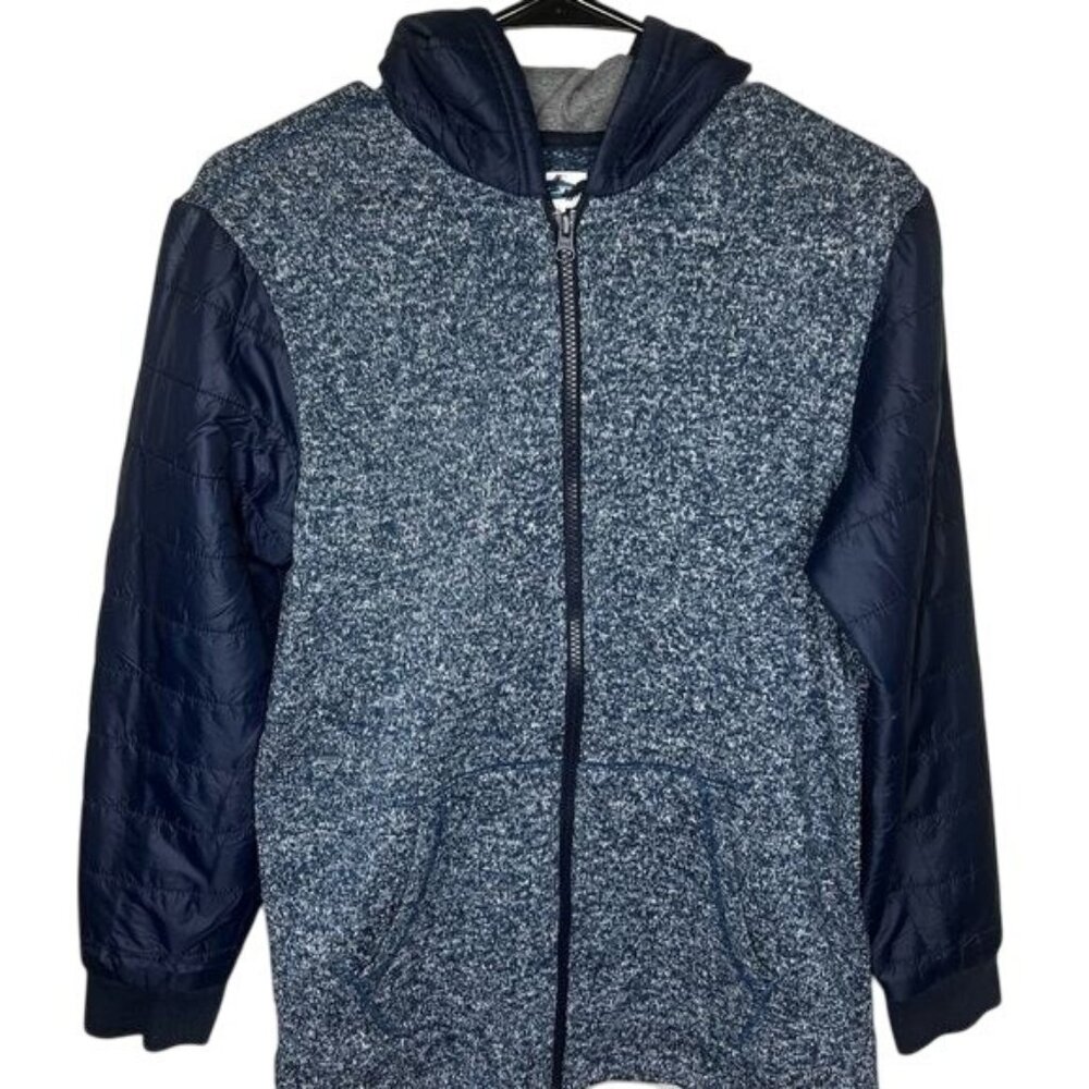 Old Navy Boys Lightweight Hooded Jacket With Quilted Sleeves Size XXL(18)